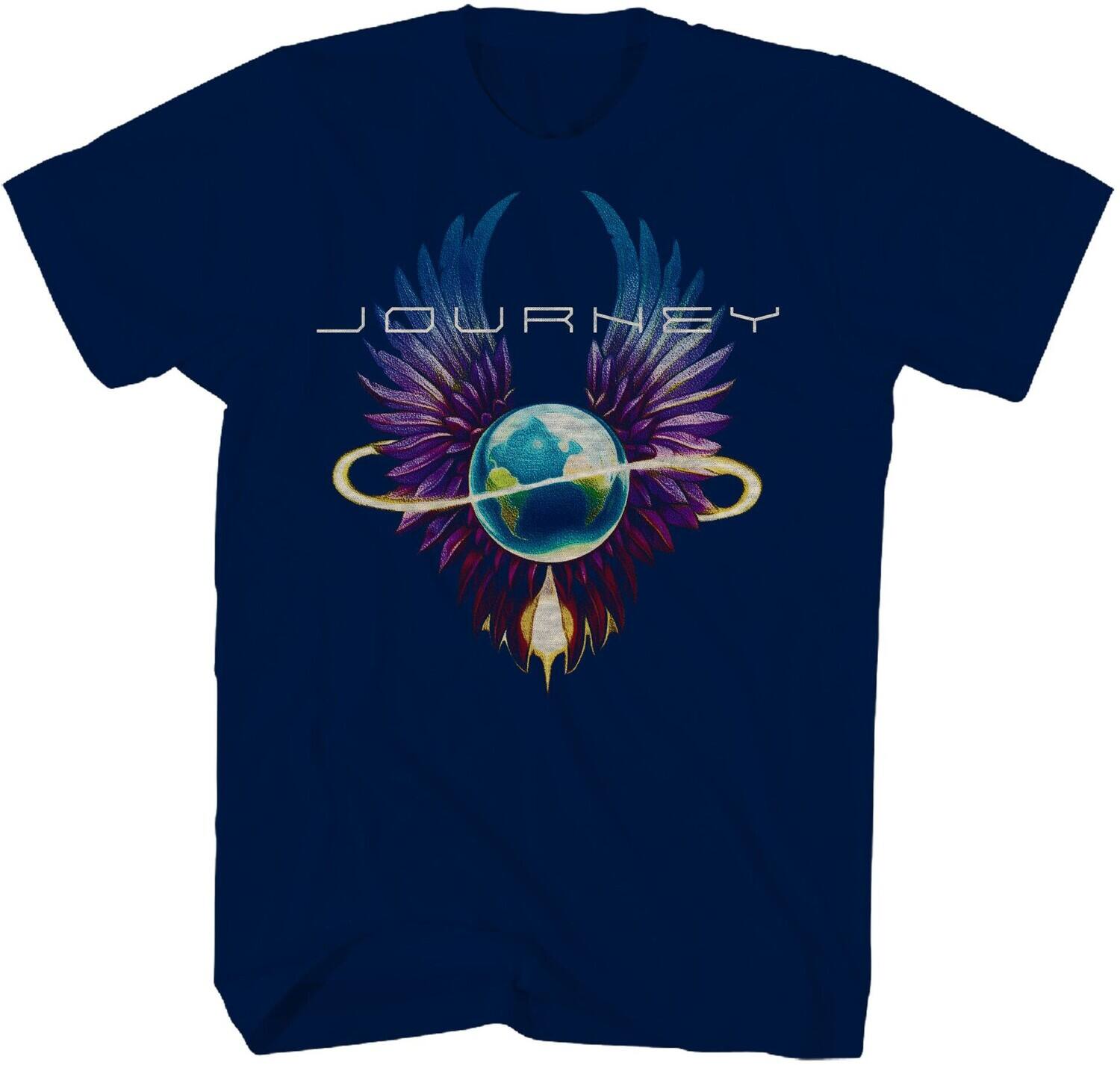 Front. PopMarket - Journey - Journey - Infinity Wings T-Shirt - Small Blue TS0003JORA1   - APPAREL - Multicolor.