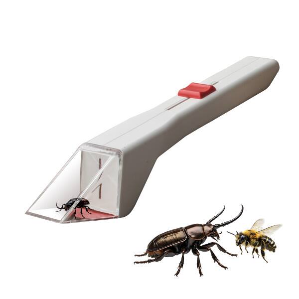 Back. Kings County Tools - Humane Bug Catcher Tool - Clear, White, and Red.