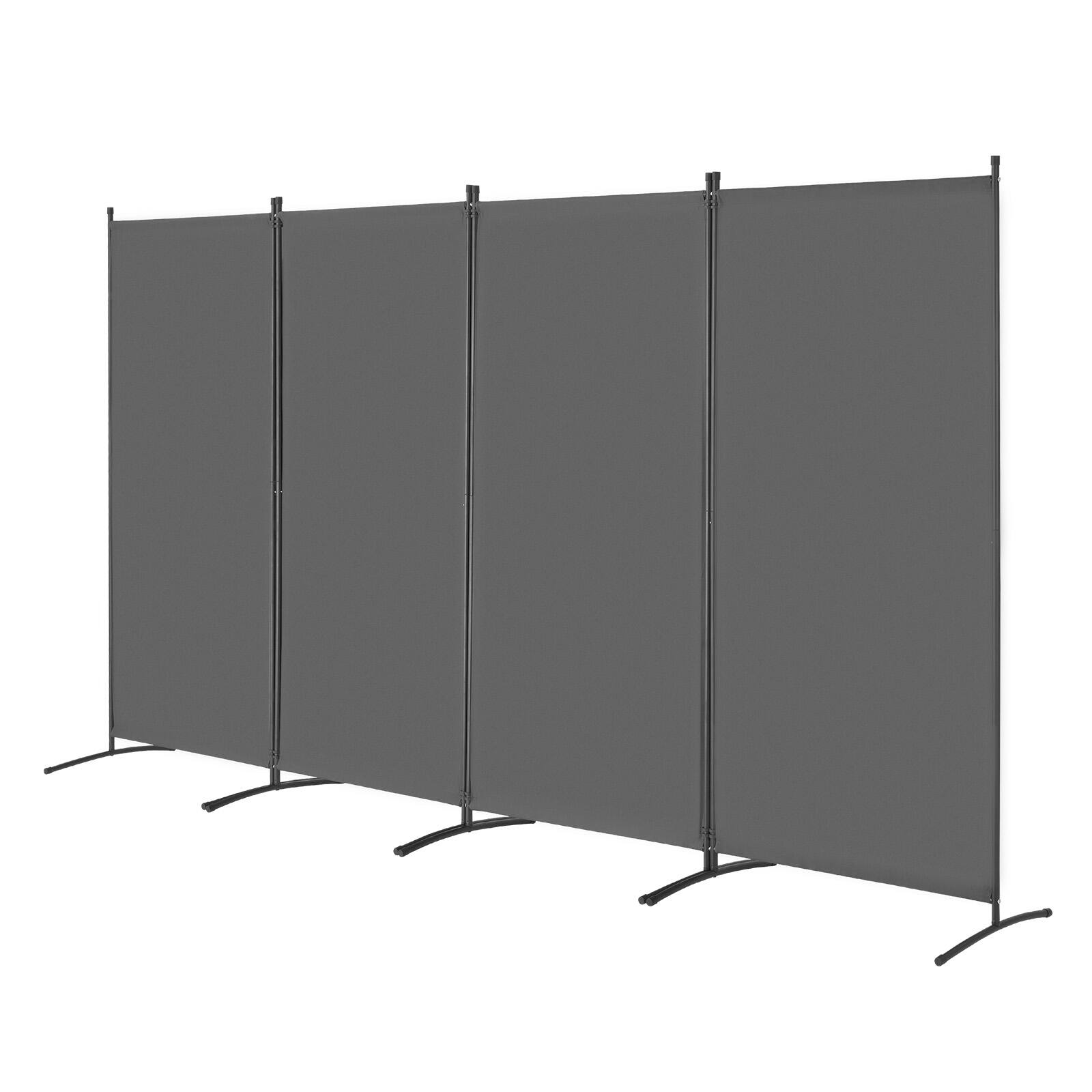 Alt View 5. VEVOR - Room Divider, 4 Panels Room Divider, Folding Privacy Screen and Portable Partition Divider for Room Separation - Gray.