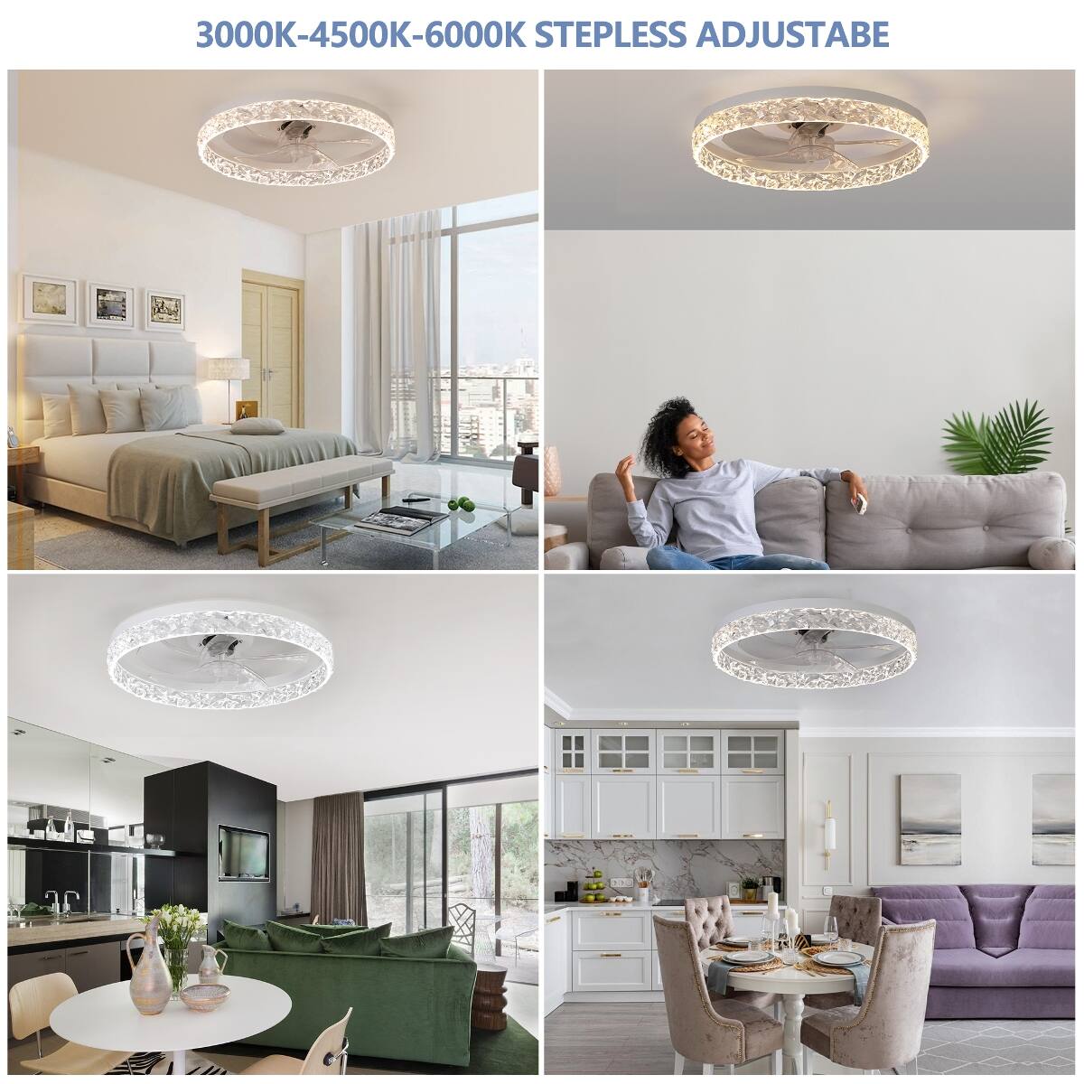 3000K-4500K-6000K STEPLESS ADJUSTABLE
