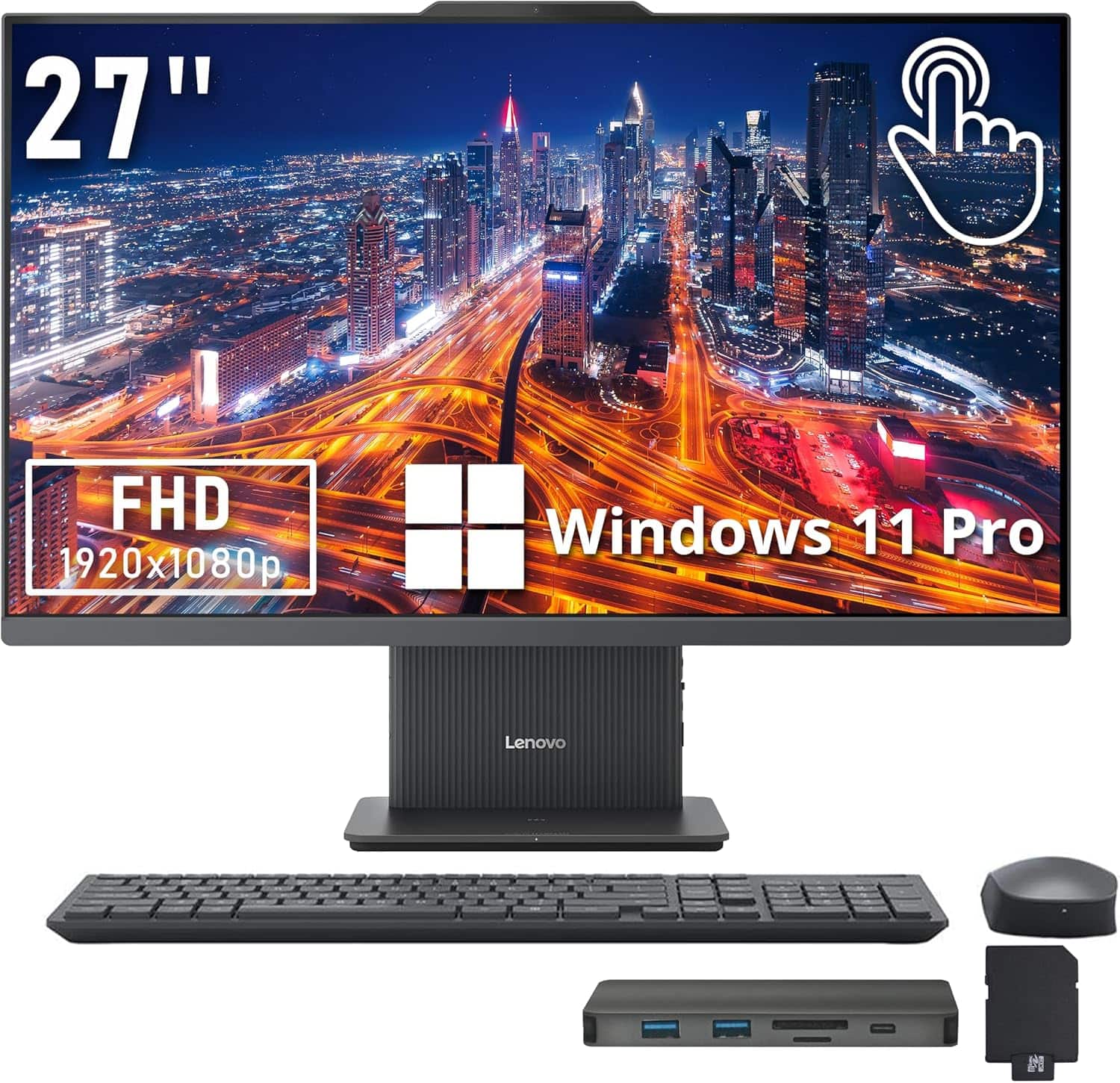 27" FHD 1920x1080p
Windows 11 Pro
Lenovo