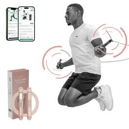 Habeats - Smart Jump Rope with Performance Tracker & Free Fitness App Access - Rose