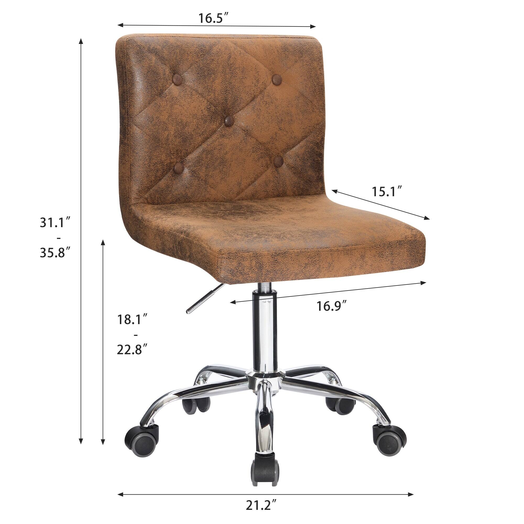 16.5"  
15.1"  
31.1" - 35.8"  
18.1" - 22.8"  
16.9"  
21.2"