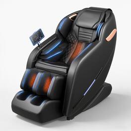 VEVOR - Massage Chair, 3D Zero-Gravity Full Body Massage Chair with Extendable Footrest, Automatic Modes, Airbags, Waist & Leg - Black