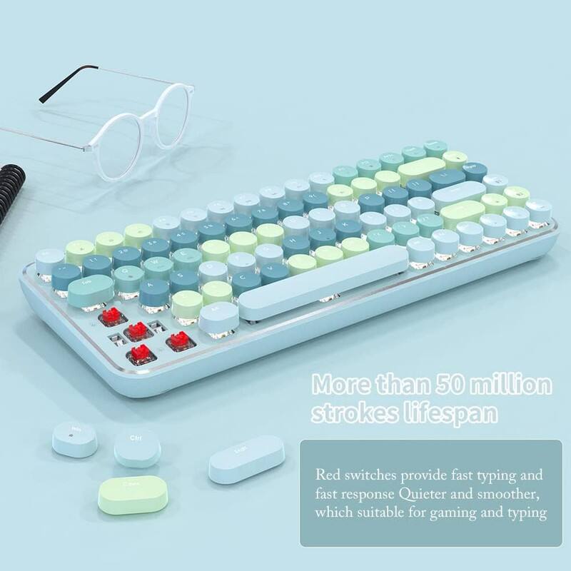 More than 50 million strokes lifespan

Red switches provide fast typing and fast response. Quieter and smoother, which suitable for gaming and typing