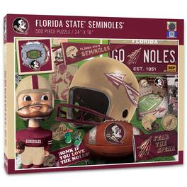 YouTheFan - Florida State Seminoles 500-Piece Retro Series Puzzle - Multicolor
