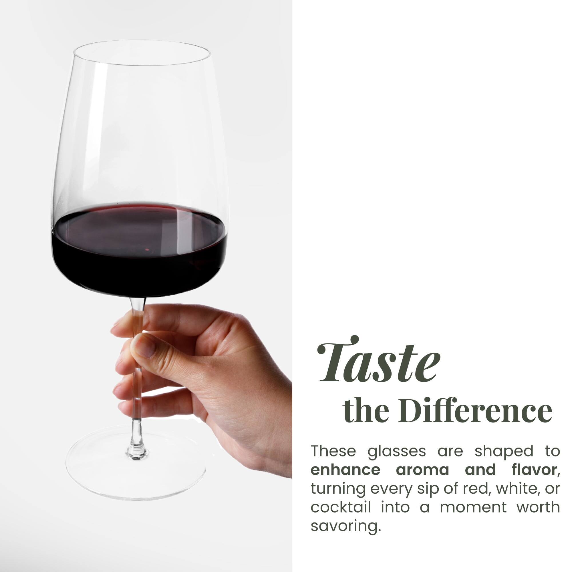 Taste the Difference

These glasses are shaped to enhance aroma and flavor, turning every sip of red, white, or cocktail into a moment worth savoring.