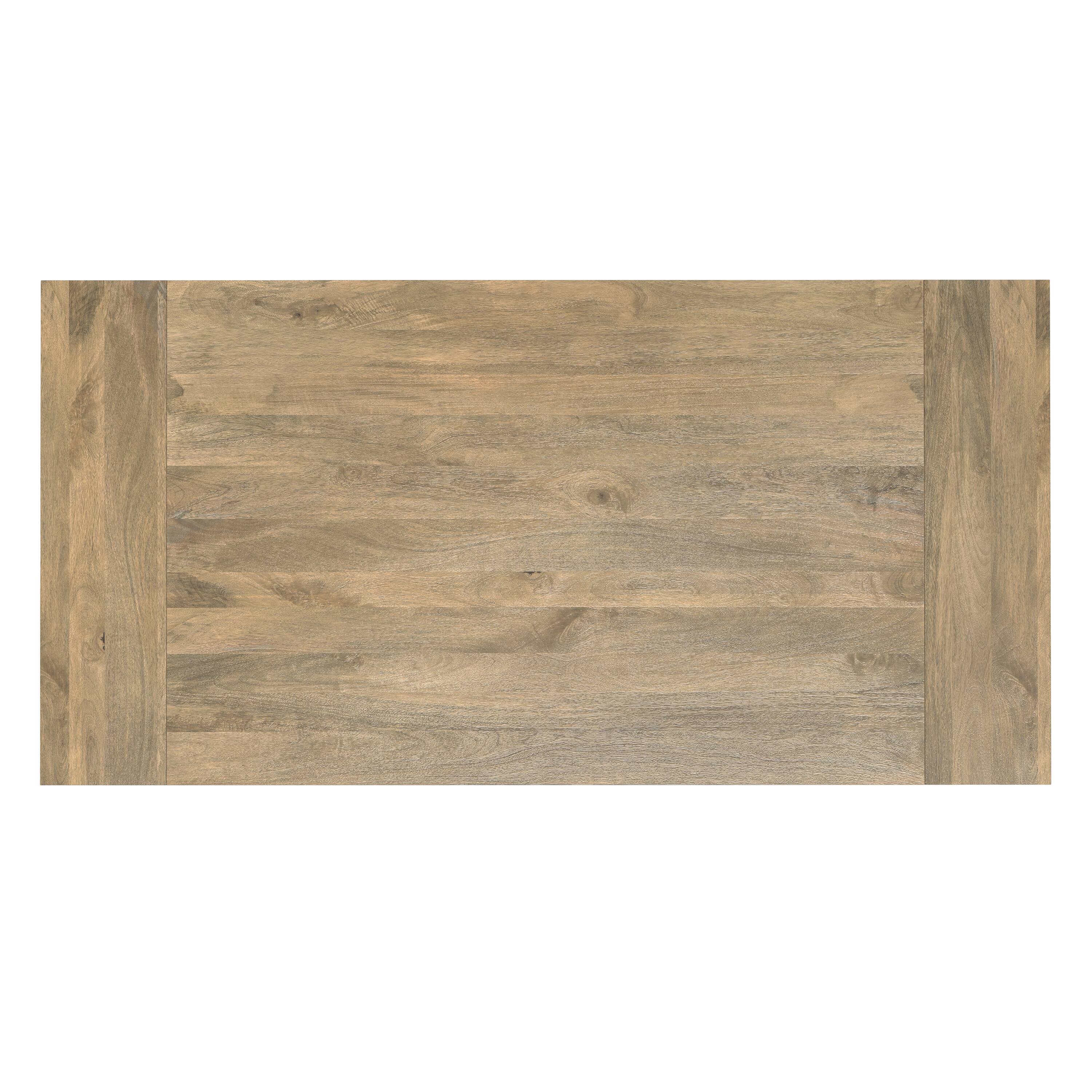 Alt View 2. Simpli Home - Whitley 72 inch Wide Solid Mango Farmhouse Dining Table in Grey Wash - Grey Wash.