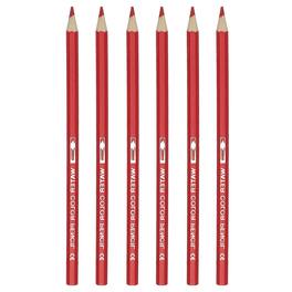 Unique Bargains - Watercolor Pencil, 6pcs Water Soluble Pencils for Blending, Coloring, Sketch Drawing, Painting - Bright Red