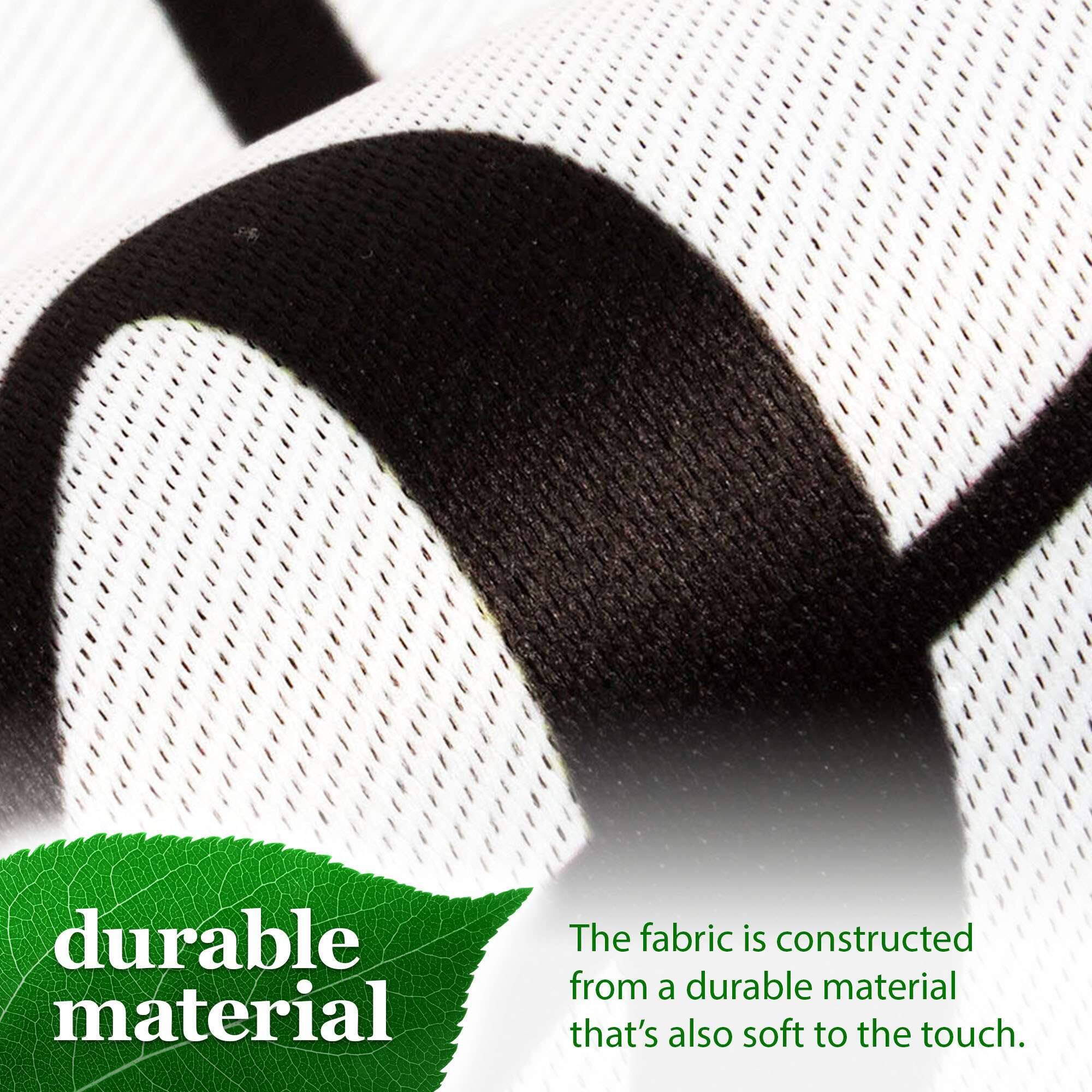 The fabric is constructed from a durable material that's also soft to the touch.