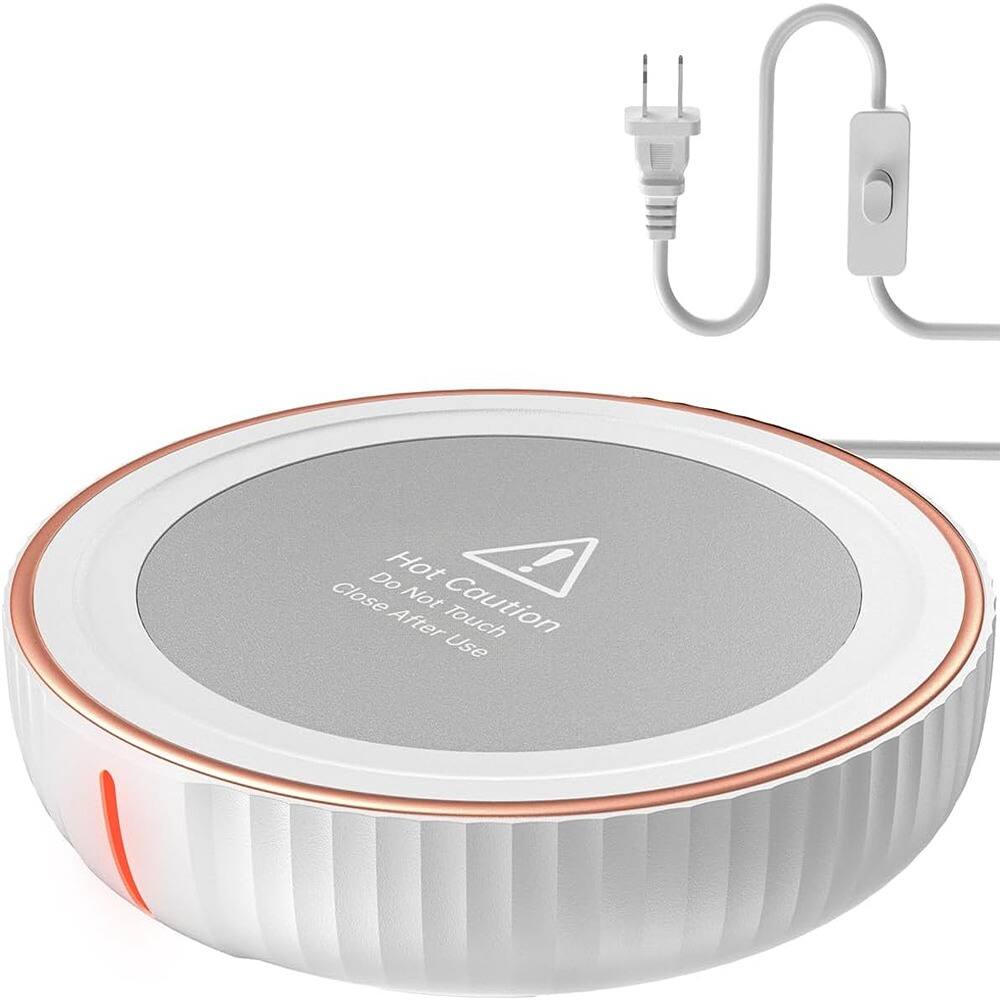 Schertz - Large Candle & Cup Warmer Plate – Keeps Drinks Hot, Multi-Use - White