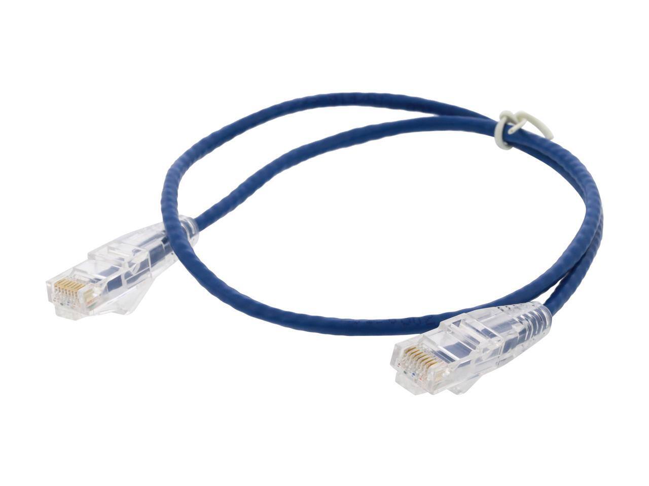 Alt View 1. Nippon Labs - Nippon Labs 28 AWG Cat6 Snagless Ethernet Cable, 550MHz UTP RJ45, 2ft Blue.