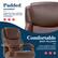 Padded HEADREST
Supportive foam padding keeps your head and neck comfortable.
Comfortable BODY PILLOWS
Plush winged cushions wrap naturally to support your back and lower body.