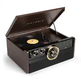 Victrola - Bluetooth Audio System - Gold/Brown/Black