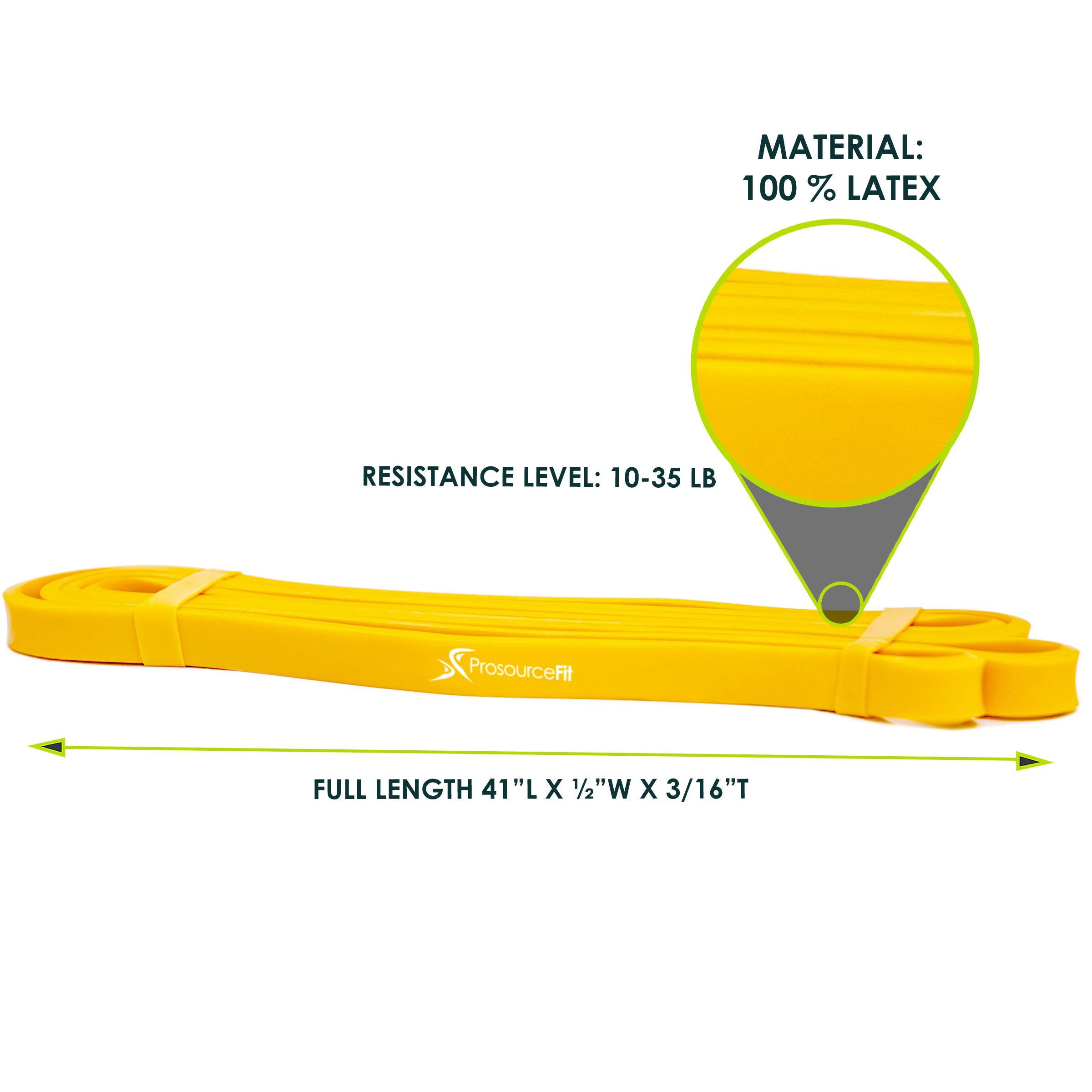 MATERIAL: 100 % LATEX
RESISTANCE LEVEL: 10-35 LB
ProsourceFit
FULL LENGTH 41"L X 1/2"W X 3/16"T