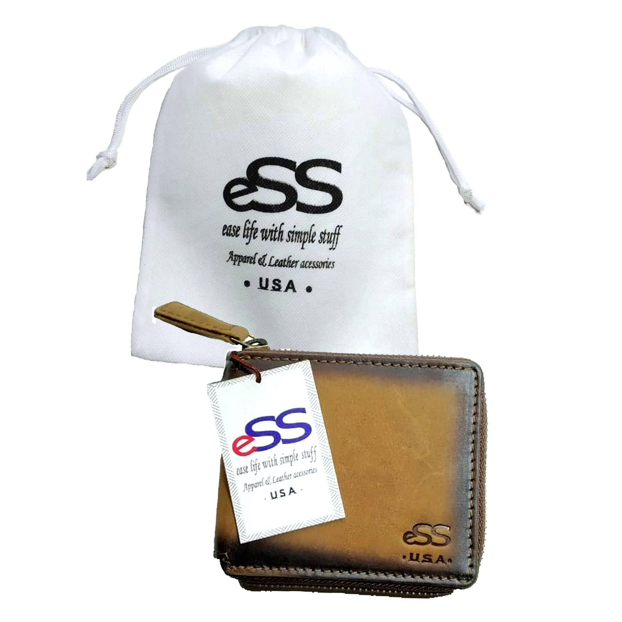 eSS  
ease life with simple stuff  
Apparel & Leather accessories  
• USA •  

eSS  
ease life with simple stuff  
Apparel & Leather accessories  
• USA •