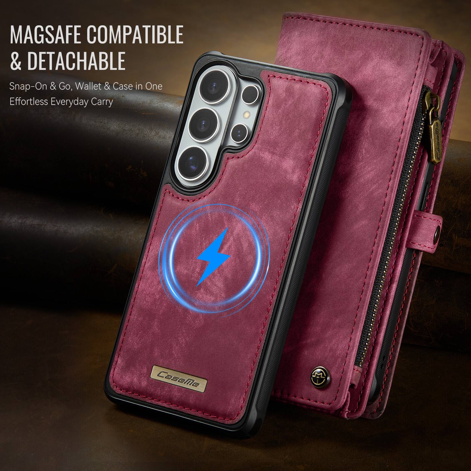 MAGSAFE COMPATIBLE & DETACHABLE  
Snap-On & Go, Wallet & Case in One  
Effortless Everyday Carry