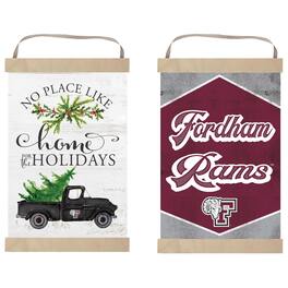 Jardine - Fordham Rams 12" x 20" Reversible Banner Sign - White