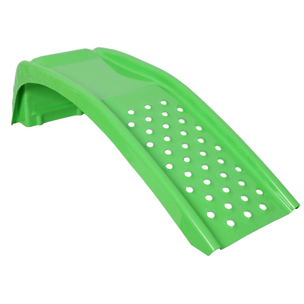 Angle. Ropilly - Ropilly Heavy Duty Solid Steel Car Ramps 8000 LBS Auto Service Ramps for Truck SUV Maintenance Oil Change Green 2 Pack.