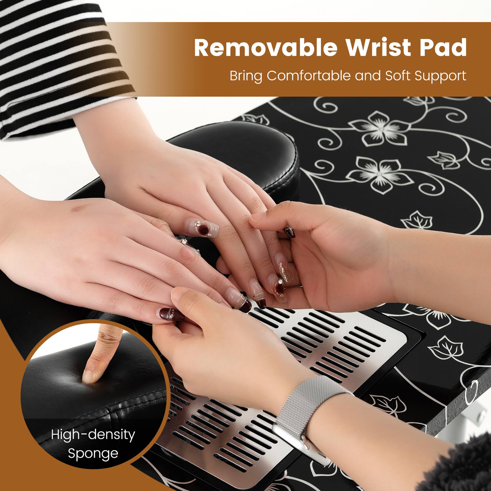 Removable Wrist Pad  
Bringing Comfortable and Soft Support  

High-density Sponge