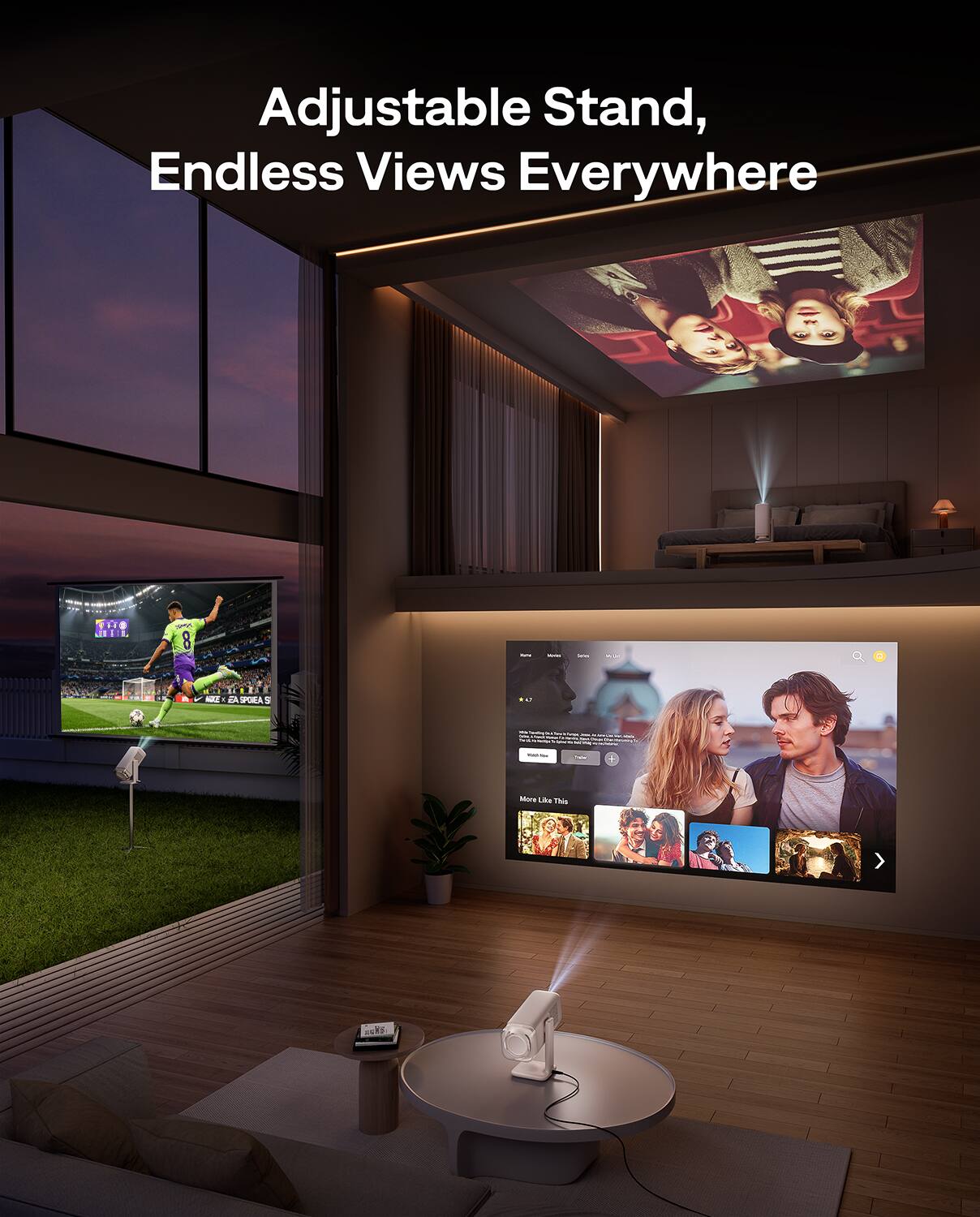 Adjustable Stand, Endless Views Everywhere