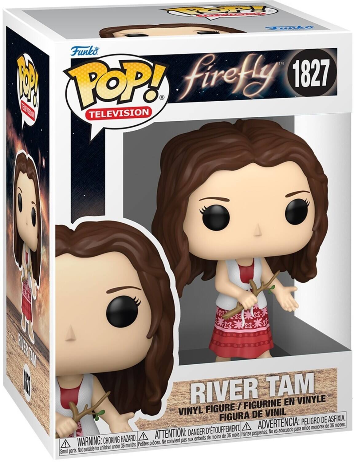 **Funko POP! Television**

**Firefly 1827**

**River Tam**

**Vinyl Figure / Figurine en Vinyle / Figura de Vinil**

**Warning: Choking Hazard. Small parts. Not suitable for children under 36 months.**

**Attention: Danger d'étouffement. Petites pièces. Ne convient pas aux enfants de moins de 36 mois.**

**Advertencia: Peligro de asfixia. Pequeñas piezas. No es adecuado para niños menores de 36 meses.**