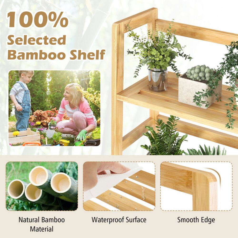 100% Selected Bamboo Shelf

- Natural Bamboo Material
- Waterproof Surface
- Smooth Edge