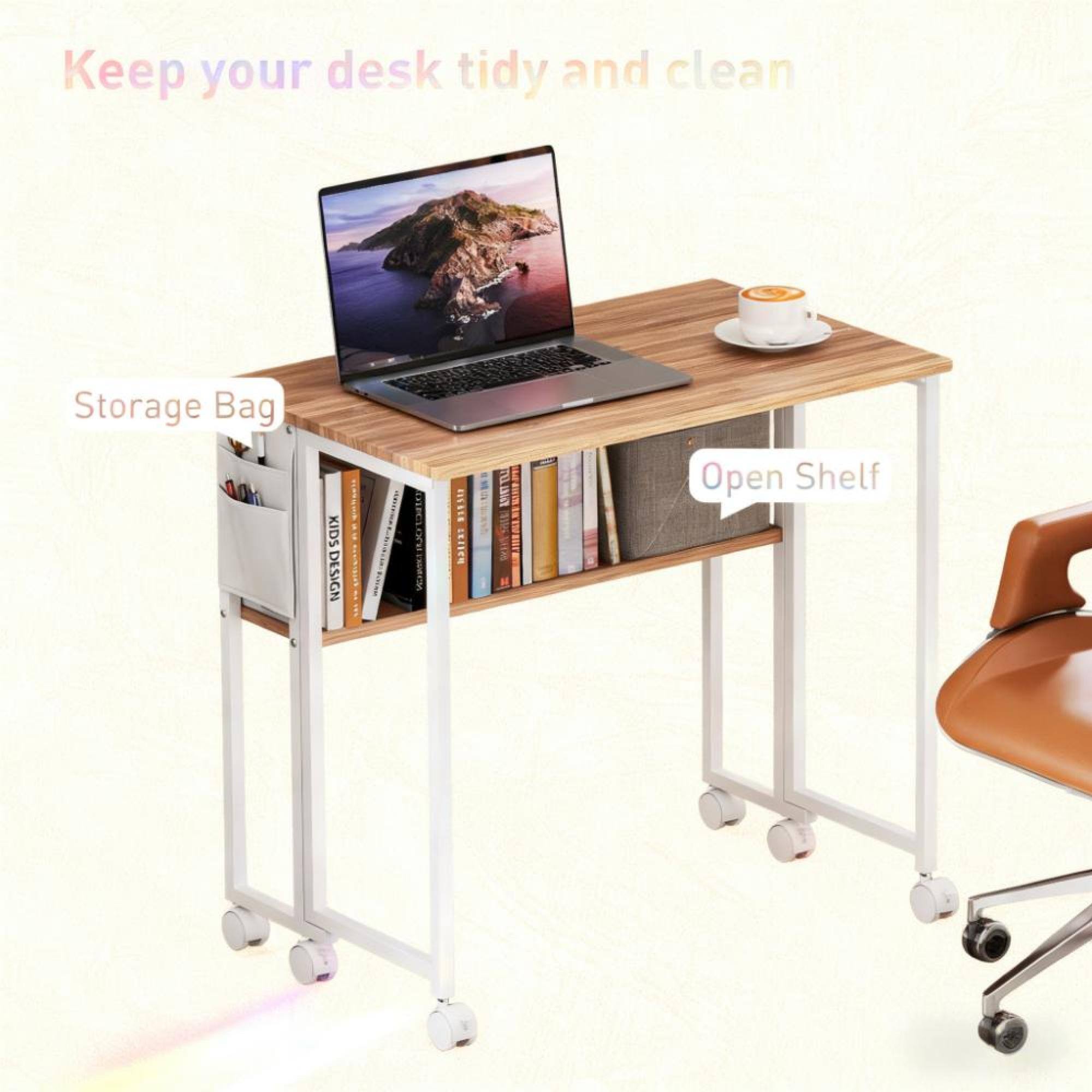 Keep your desk tidy and clean

Storage Bag

Open Shelf