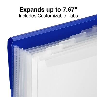 Expands up to 7.67"  
Includes Customizable Tabs