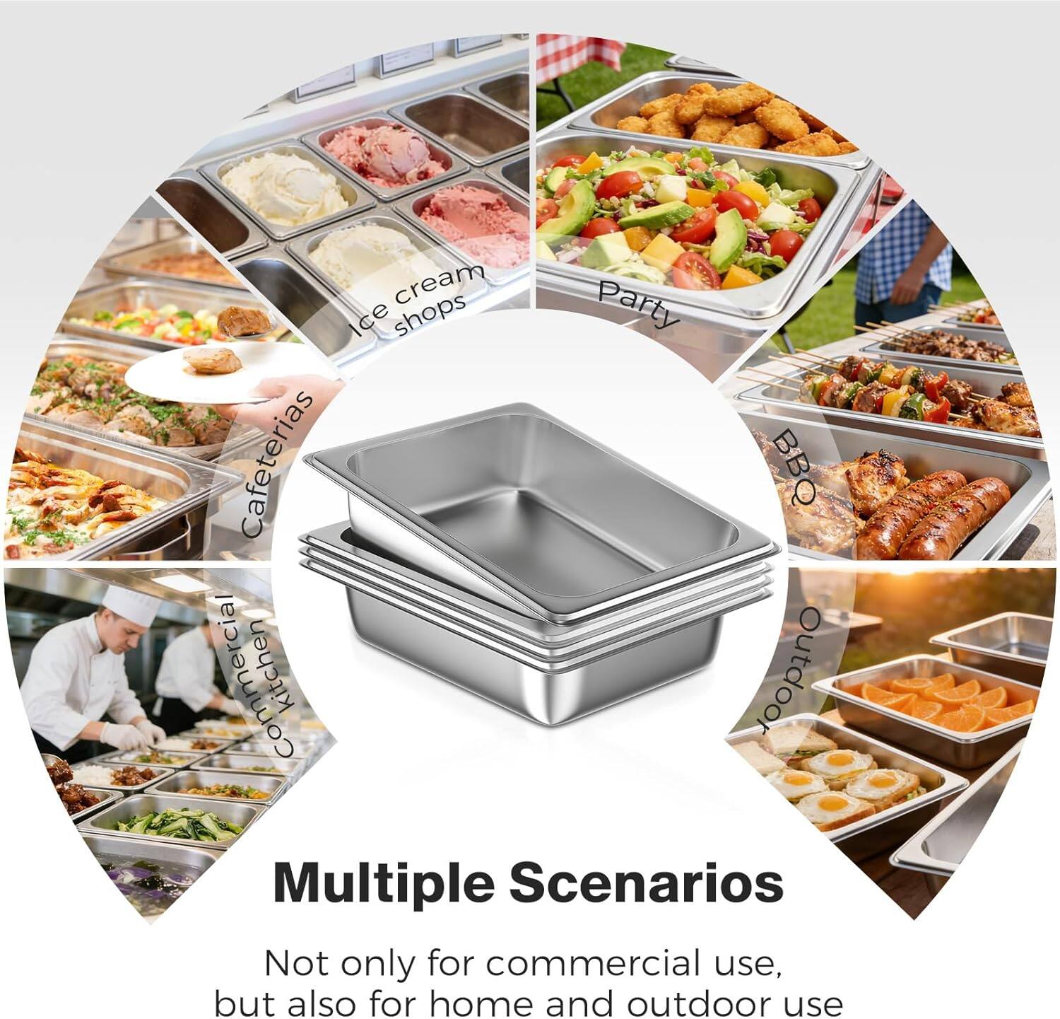 Multiple Scenarios

Not only for commercial use, but also for home and outdoor use

- Ice cream shops
- Cafeterias
- Party
- BBQ
- Commercial kitchen
- Outdoor