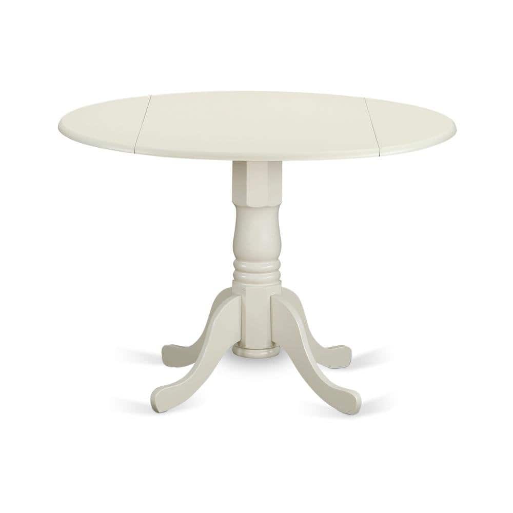 FurniFact - Compact Round Dining Table with Drop Leaves – Ideal for Small Spaces - Linen White price history on PriceWatchPro