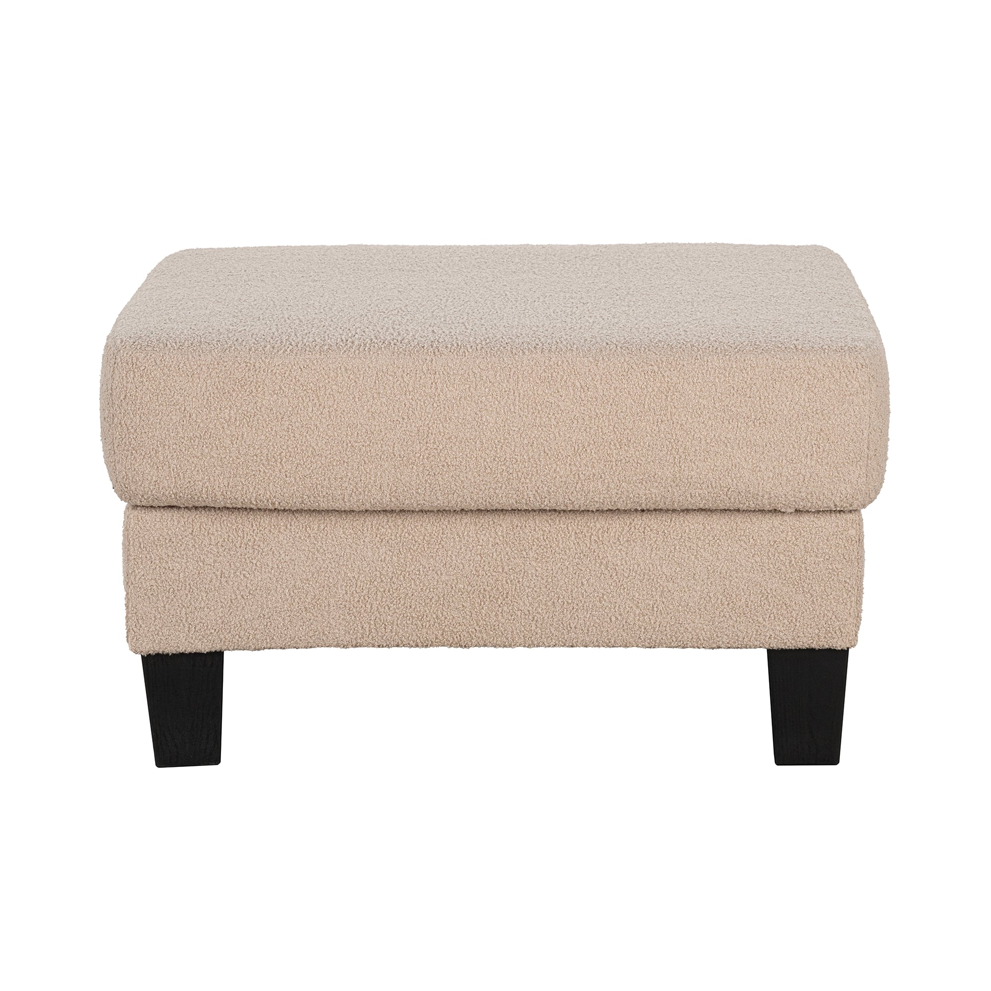 Vaczon - Storage Ottoman with Hidden Compartment Comfortable Footstool for Living Room Bedroom Entryway Small Space Organization - Beige
