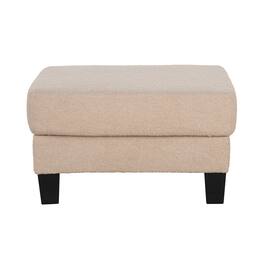 Vaczon - Storage Ottoman with Hidden Compartment Comfortable Footstool for Living Room Bedroom Entryway Small Space Organization - Beige