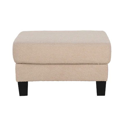 Front. Vaczon - Storage Ottoman with Hidden Compartment Comfortable Footstool for Living Room Bedroom Entryway Small Space Organization - Beige.