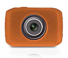 Front. Pyle - Pyle Mini HD Sports Action Camera - 5MP, 2” Screen, USB, SD Card, Rechargeable Battery, Waterproof, Bike Mount.