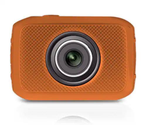 Front. Pyle - Pyle Mini HD Sports Action Camera - 5MP, 2” Screen, USB, SD Card, Rechargeable Battery, Waterproof, Bike Mount.