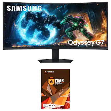 SAMSUNG Odyssey G7 AMBER adds 6 YEAR PREMIUM PROTECTION PLAN