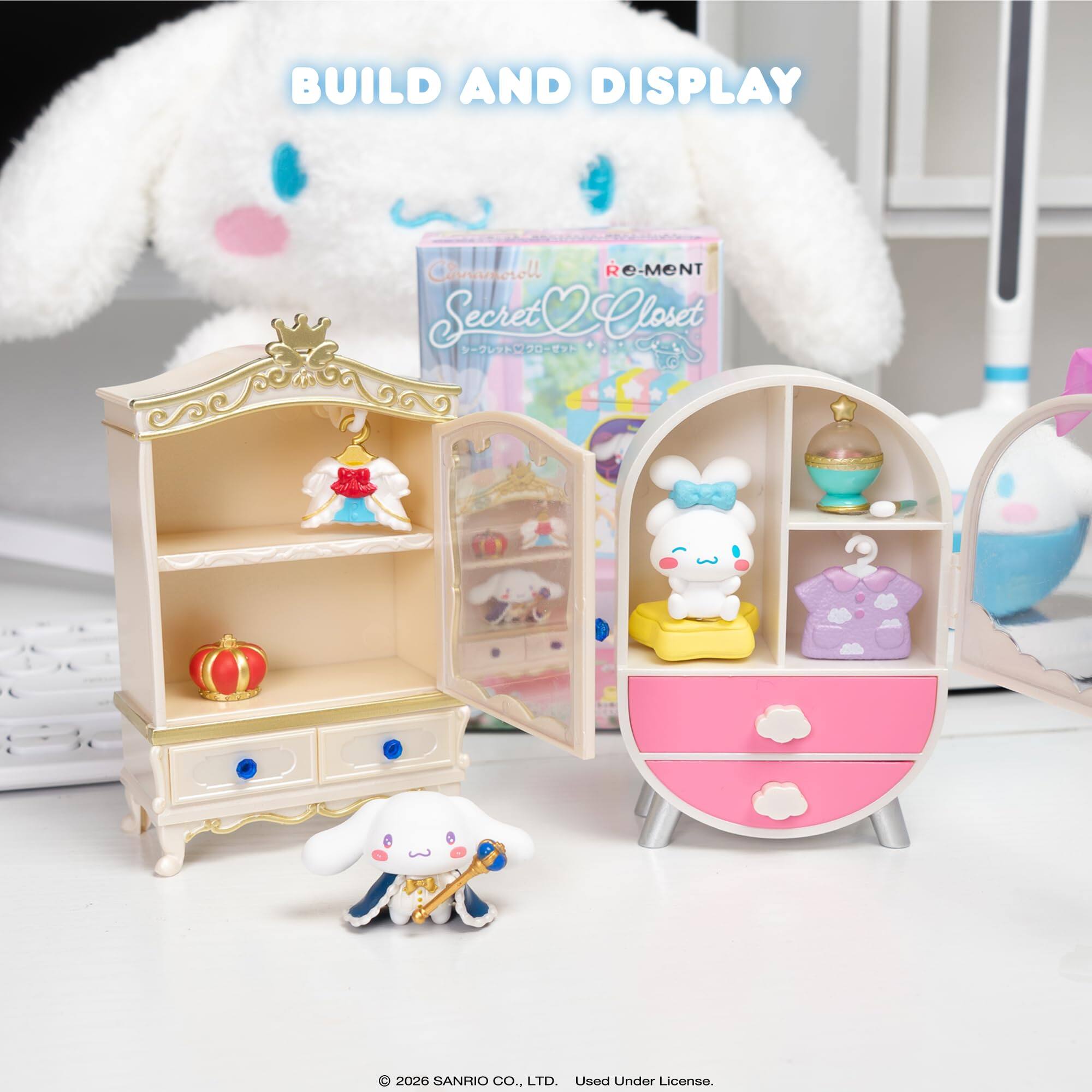 BUILD AND DISPLAY

Chococoll Secret Closet

© 2026 SANRIO CO., LTD. Used Under License.