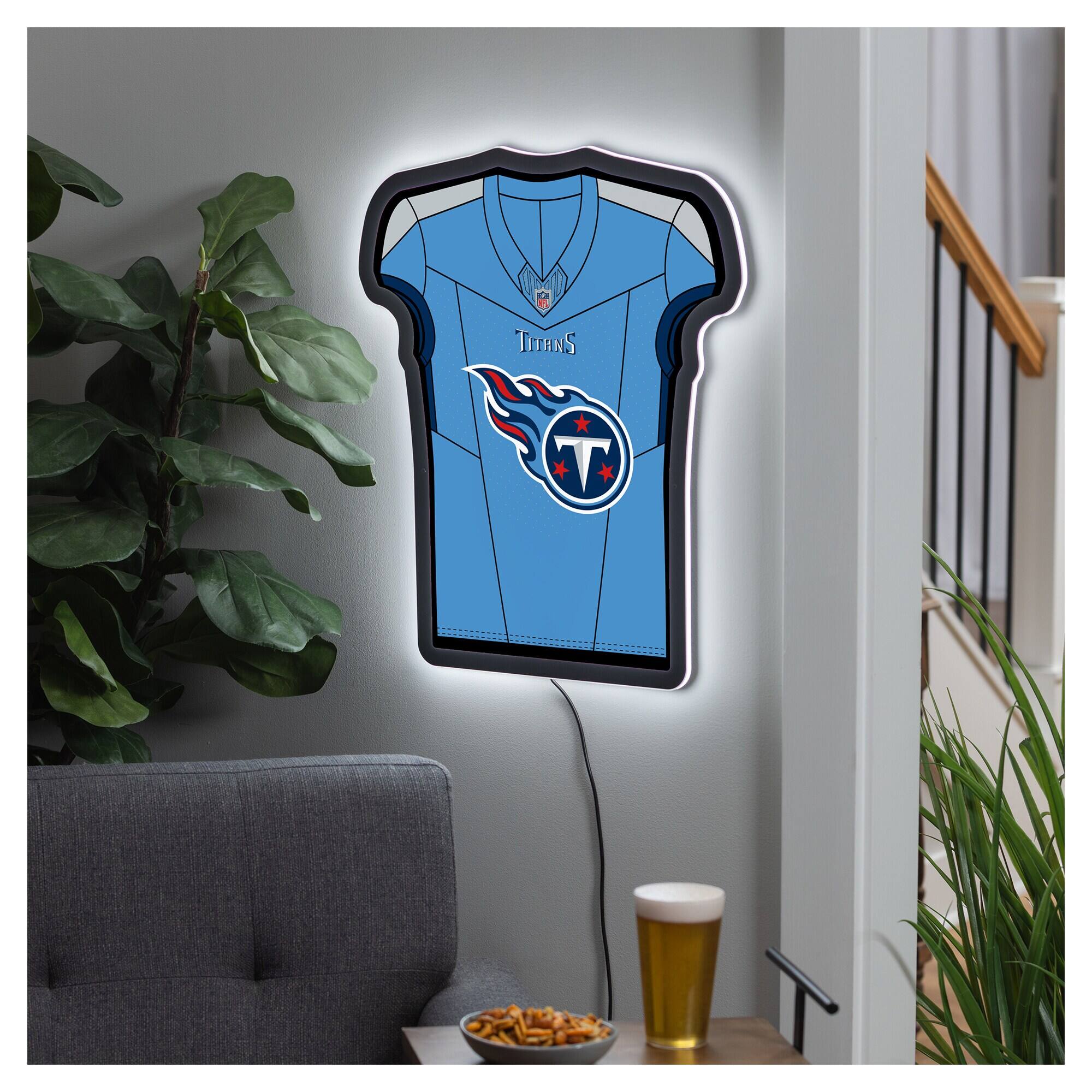 Tennessee Titans 23" LED Jersey Lighted Wall Sign