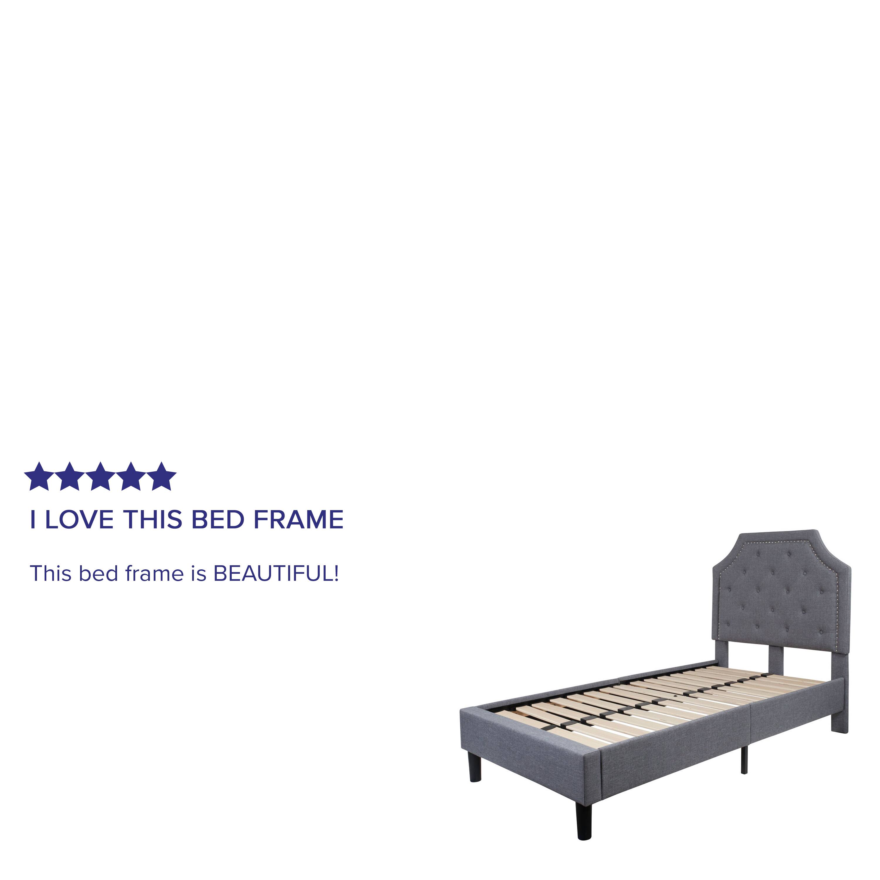 I LOVE THIS BED FRAME  
This bed frame is BEAUTIFUL!