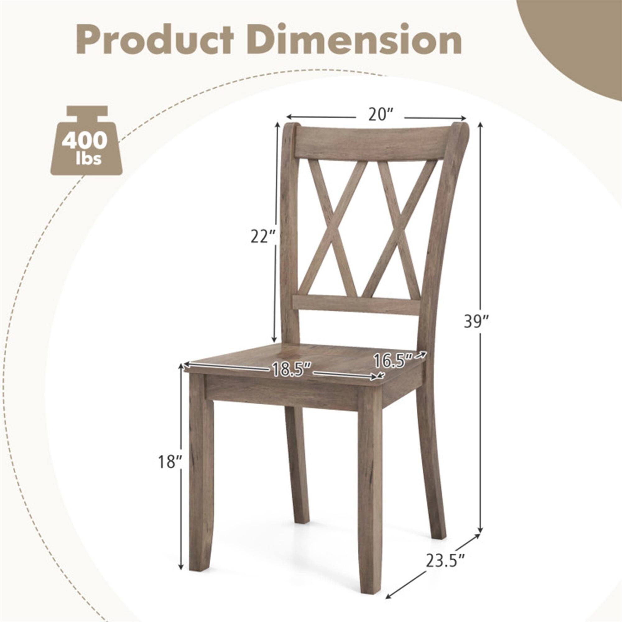 Product Dimension: 400 lbs, 20" x 22" x 39" x 18.5" x 16.5" x 18" x 23.5"