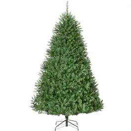 Best Choice Products - 4.5ft Hinged Douglas Full Fir Artificial Christmas Tree Holiday Decoration w/ Foldable Metal Stand - Green