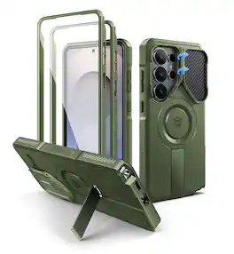 dexnor - for Samsung Galaxy S26 Ultra Case Compatible with MagSafe Rugged Shockproof Bumper Case 6.9 inch - Army Green