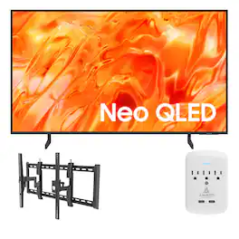 Samsung - QN43QN70HAF 43" TV with a Walts TILT-EXTENSION-37-90 Mount and a Amber 3-OUTLET-SURGE Surge Protector (2026)