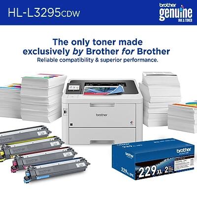 HL-L3295CDW  
Brother Genuine Ink & Toner  

The only toner made exclusively by Brother for Brother  
Reliable compatibility & superior performance.  

229X 229X XL 2