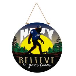 Evergreen Enterprises - Navy Midshipmen 18" Bigfoot "Believe in Yourself" Team Logo Wood Round Door Sign - Multicolor