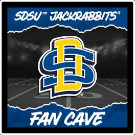 Evergreen Enterprises - South Dakota State Jackrabbits 23" LED Fan Cave Square-Shaped Lighted Wall Sign - Multicolor