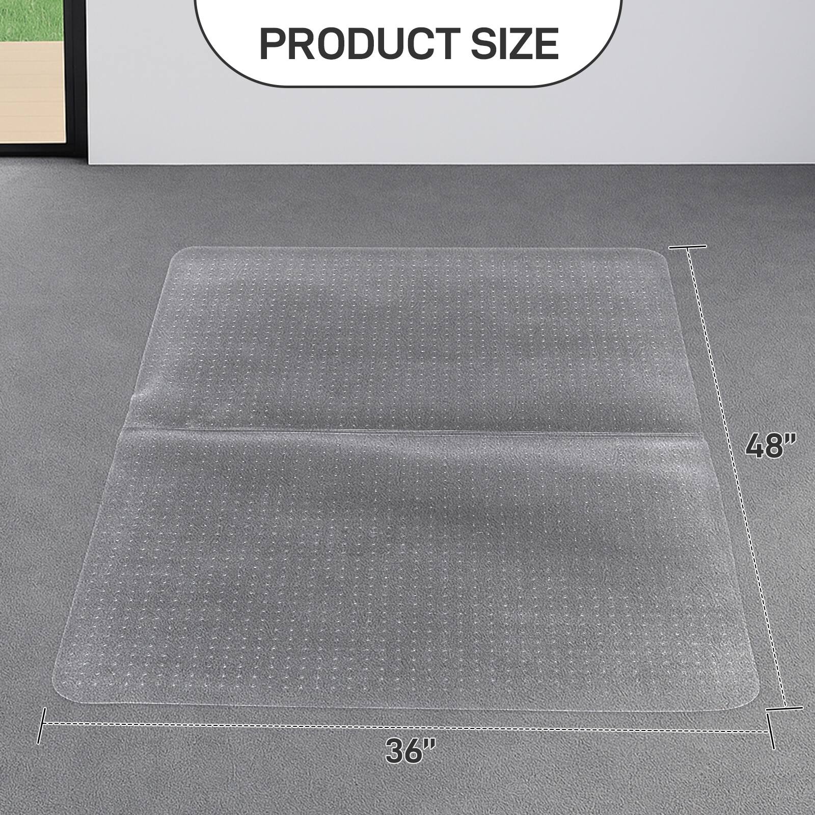 PRODUCT SIZE  
48" x 36"