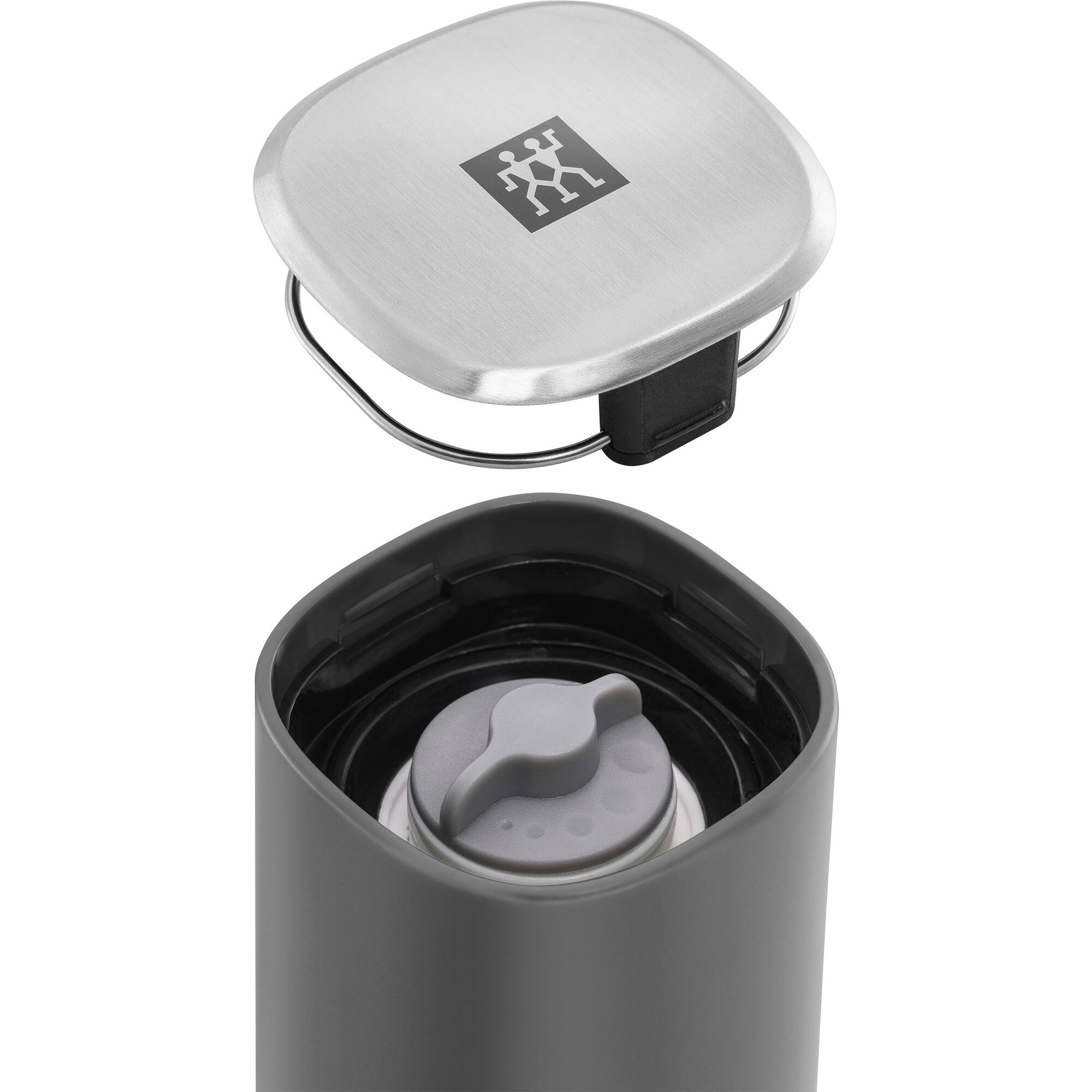 Alt View 1. ZWILLING - ZWILLING Spices Upside-Down Manual Spice Mill, Grey - Grey.