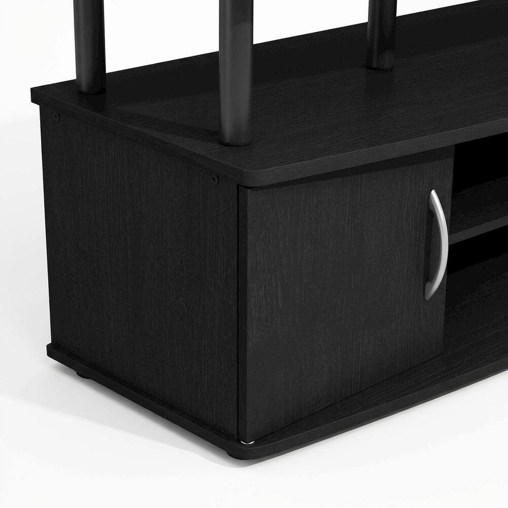 Alt View 2. FurniFact - Darkwood Large Entertainment Center for TVs up to 55 inches with Storage - Darkwood.